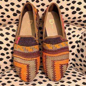 Women's Colorful Patterned Carpet Loafers